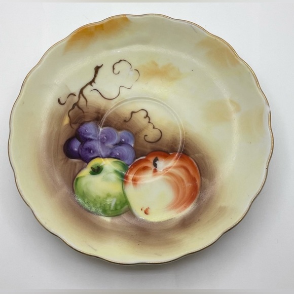 Brinn's China & Glassware Cup & Saucer T-1154  
gold trim, hand painted, 5.5” - Picture 8 of 9